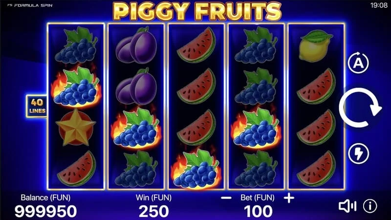 Piggy Fruits – uruchomienie głównego trybu gry